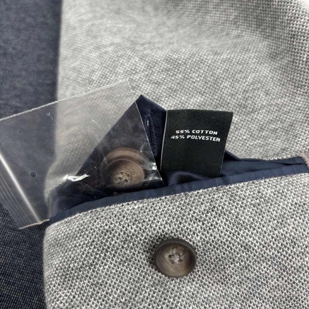 Jos. A. Bank Sport Coat‎ Mens XXL Grey Tailored Fit Cotton Blazer Unstructured - Picture 4 of 10